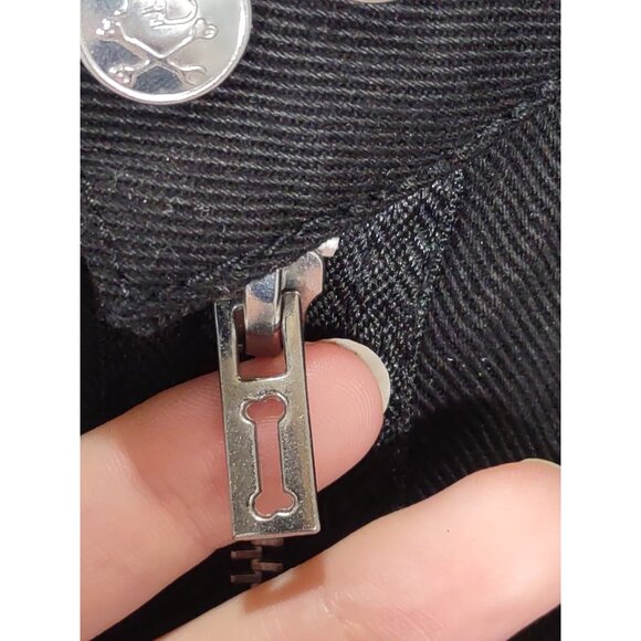 Royal Bones Tripp Gothic Black Vest Utility Grunge Rave Punk Emo Biker Mens L - Picture 4 of 7